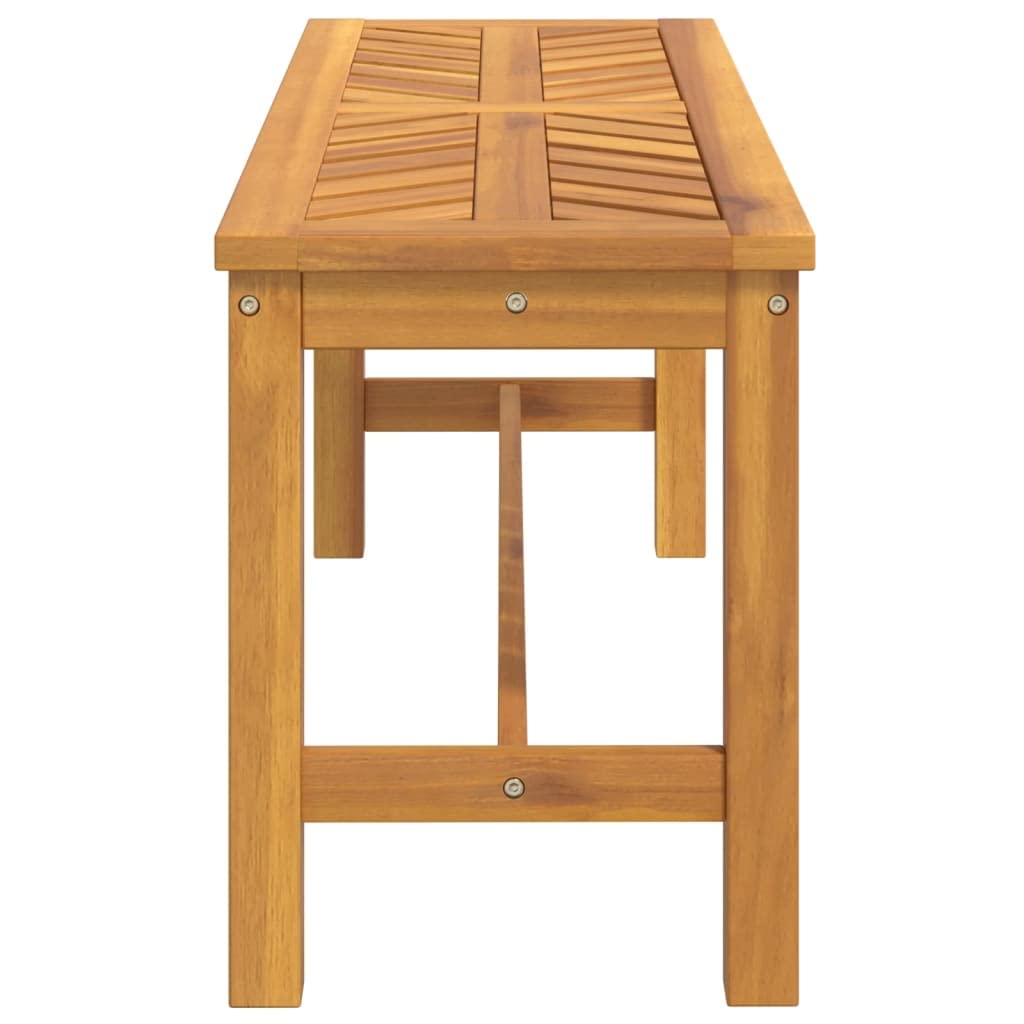 vidaXL Banco de jardín Madera Maciza de Acacia 110 cm