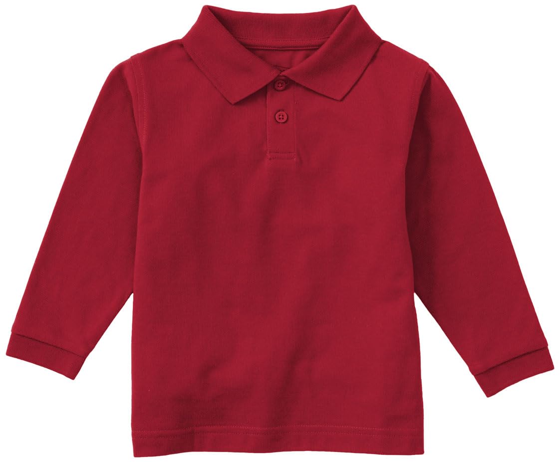 Classroom School Uniforms Toddler Long Sleeve Pique Polo