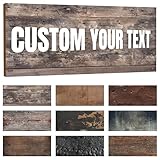 Generic Custom Home Outdoor Wood Signs, 15 Font Colors, 30 Font Styles, 3 Hole Options, Multiple Sizes, 12x8 inches, Waterproof, Fade Resistant, Personalized Signs