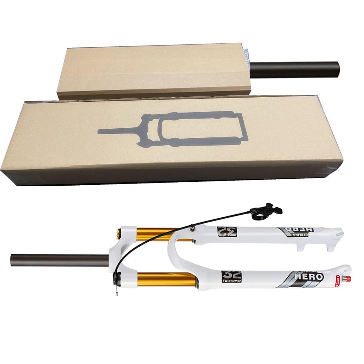 Fourche vtt suspension pneumatique 120mm amortisseur ultra-léger axe 26 27.5 29