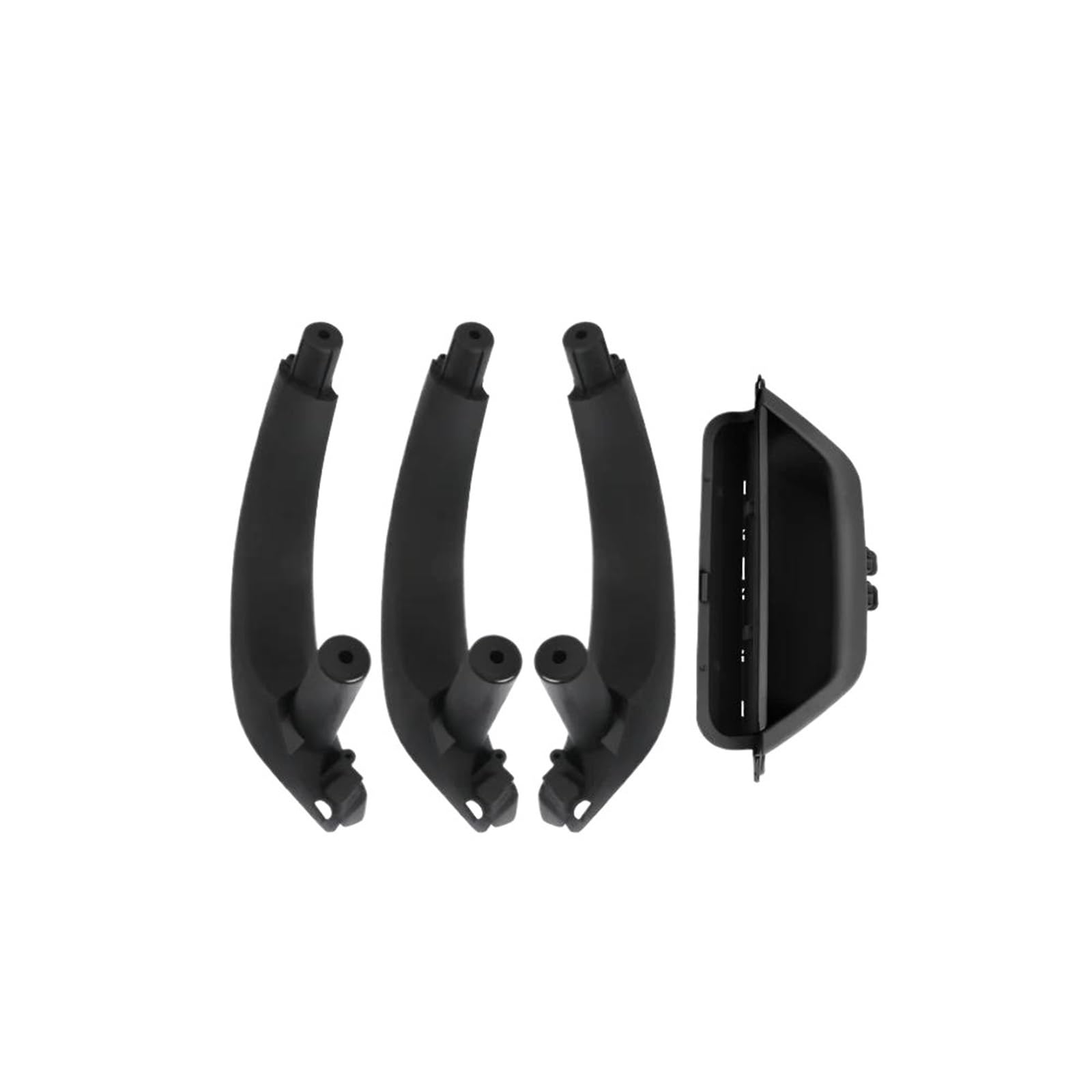 JYUTDW Inner Door Handle Car Interior Handle Inner Door Armrest Panel Pull for BMW for X3 X4 F25 F26 51419209216(Black RHD)