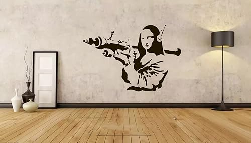 Mona Lisa pared adhesivos pegatinas de MONA LISA con Bazooka Ideas de diseño decorativo para su hogar u oficina Paredes extraíble de vinilo Murales