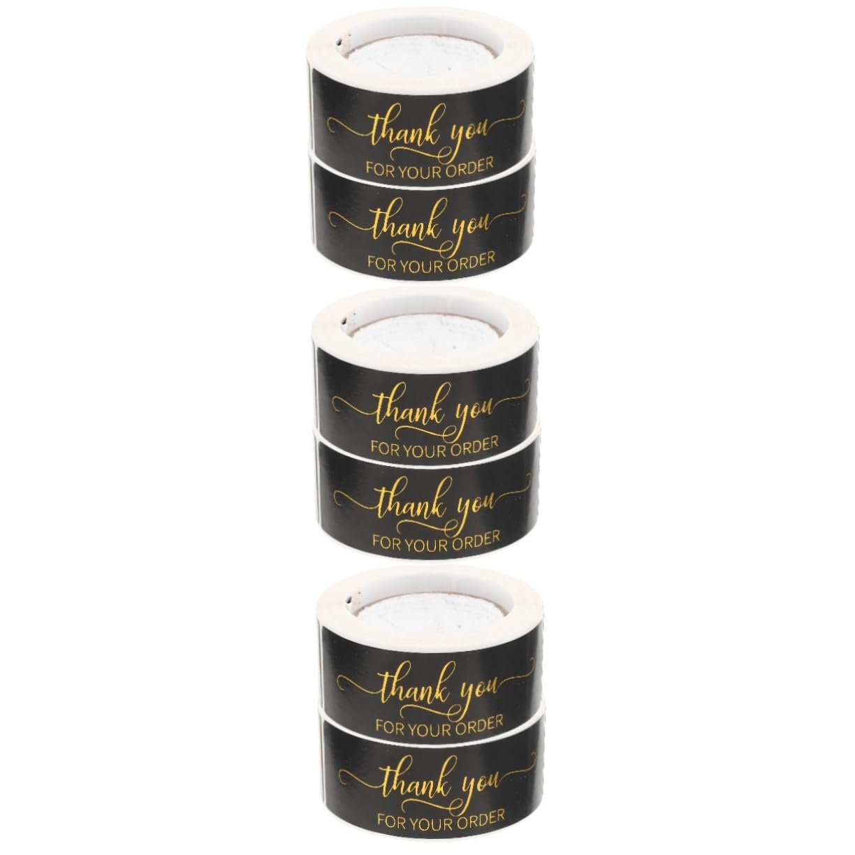 Operitacx 6rotoli Etichette Adesive Decorative Per Imballaggi Di Stickers Ringraziamento Per Rotolo Design Elegante Per Feste e Confezioni