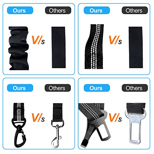 Newaner 2 pezzi Cintura di Sicurezza per Cani, 3