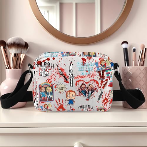 TSOTMO Horror Movie Gift Til the End Crossbody Bag Halloween Movie Gift Horror Gift for Daughter3