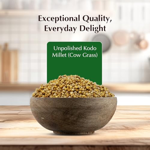 Image of Amazon Brand - Vedaka Unpolished Kodo Millet | 750 G | Cow Grass /Varagu /Arikelu /Hark /Varigu /Kodra