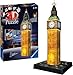 Produktbild Ravensburger 3D Puzzle 12588 - Big Ben Night Edition - Das Wahrzeichen aus London, offiziell Elizabeth Tower, als LED beleuchtetes Bauwerk - für Modellbau und Puzzle Fans ab 8 Jahren
