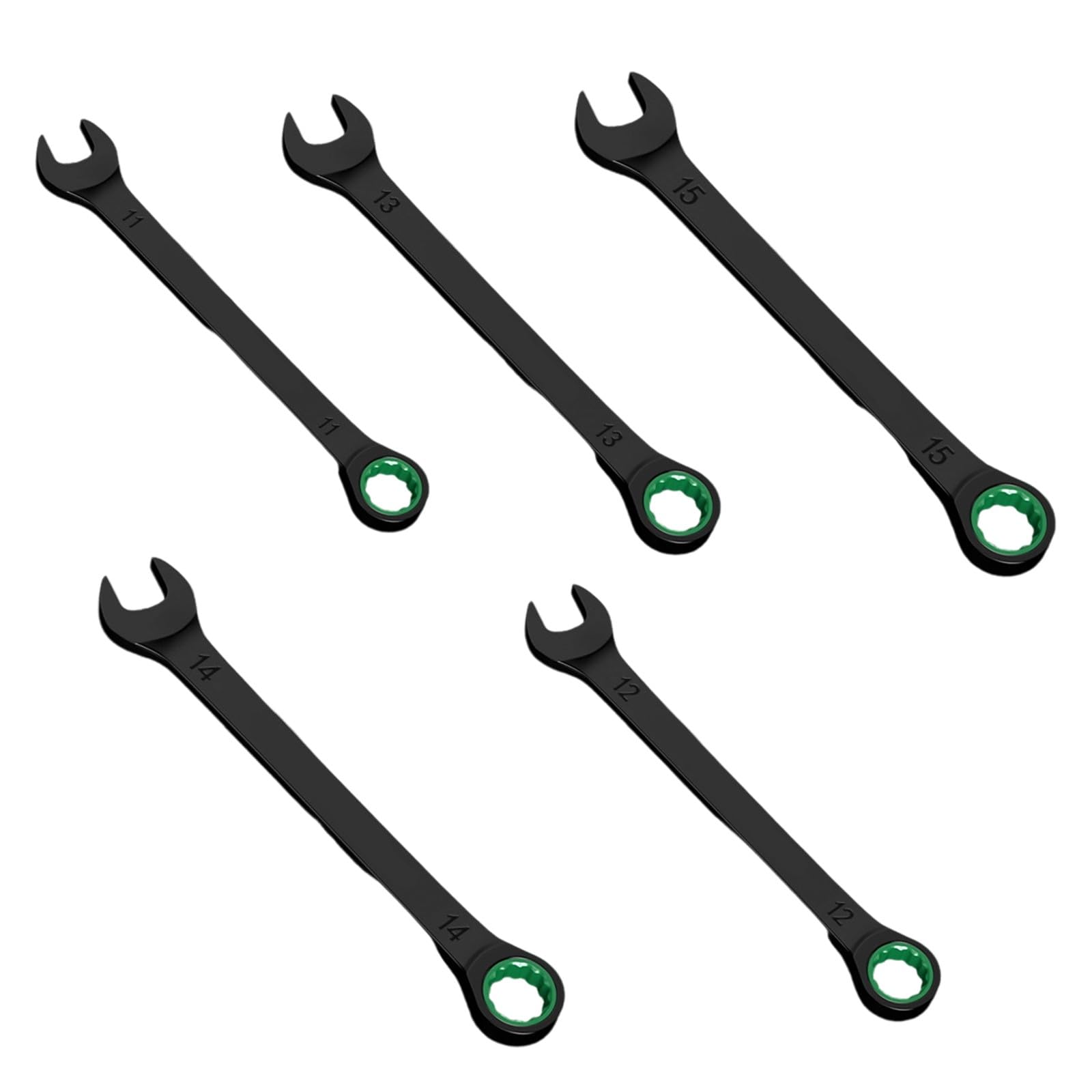 Tsophreniq 11 To 15Mm Bidirectional Swivels Ratcheting Wrench Systems Featuring Box End And Open Jaw Configuration For Industrial Maintenance Open End Box