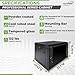 Navepoint 6U Deluxe IT Wallmount Cabinet Enclosure 19-Inch Server Network Rack with Locking Glass Door 24-Inches Deep Black