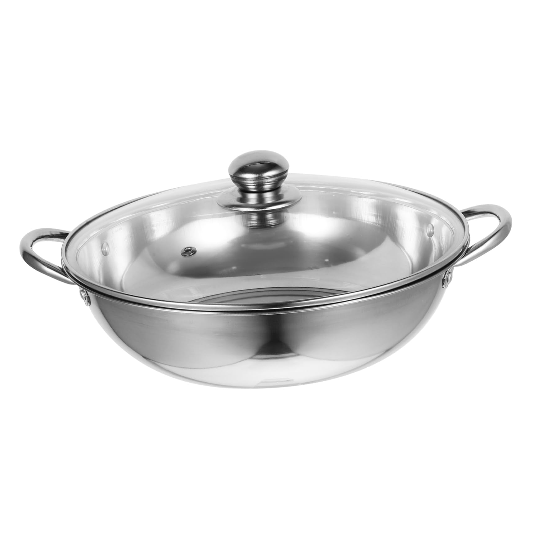 Casserole en acier inoxydable avec couvercle en verre Toyvian