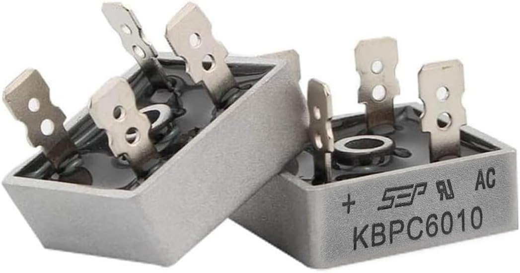 RACO KBPC6010 Diode Bridge Rectifier Diode 60A 1000V KBPC 6010 Power Rectifier Diode Electronic Components Pack of 2