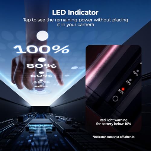 Image of SMALLRIG EN-EL15c Battery for Nikon, 2520mAh USB-C with LED Indicator