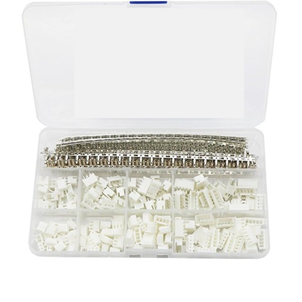 DSZUJTYROP 720pcs XH Connector 2.54mm, XH Cable Jumper Wire Pin Header Housing Kit, Male Crimp Pins+Female Pin Terminal Connector