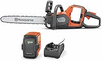 Husqvarna Power Axe 350i 18-Inch Cordless Chainsaw: 40V 7.5Ah Battery, Brushless Motor, Boost Power & Charger Included