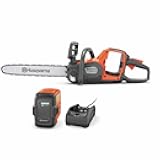 Power Axe 350i Cordless Electric Chainsaw, 18 Inch Chainsaw with Brushless Motor and Quiet Superior Cutting Power, 40V Lithium-Ion 7.5 Ah Battery and Charger Included. 970601202