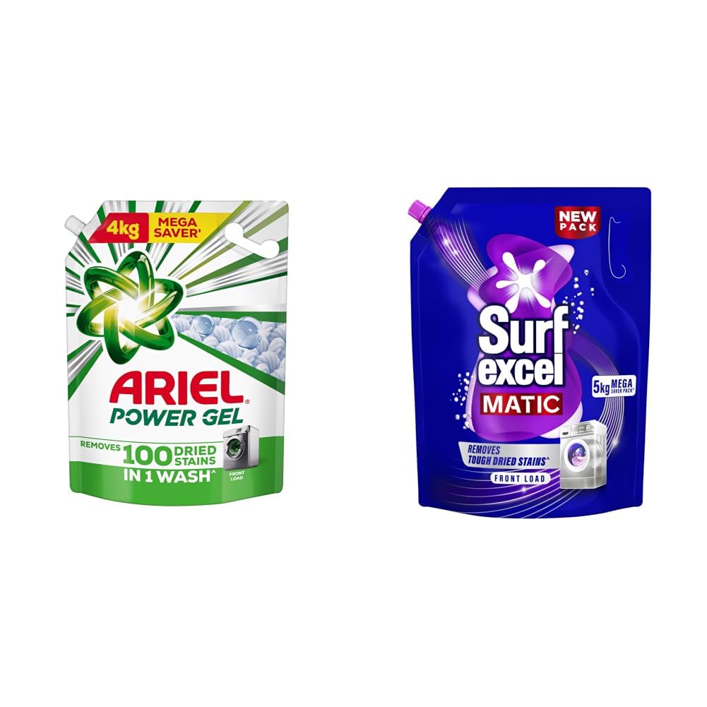 Ariel Power Gel Liquid Detergent for Front Load – 4kg | Removes 100 Dried Stains in 1 Wash | Faster Dissolving | Long-Lasting Fragrance | Color Protection | At the price of Powders & Surf Excel Matic-image-28