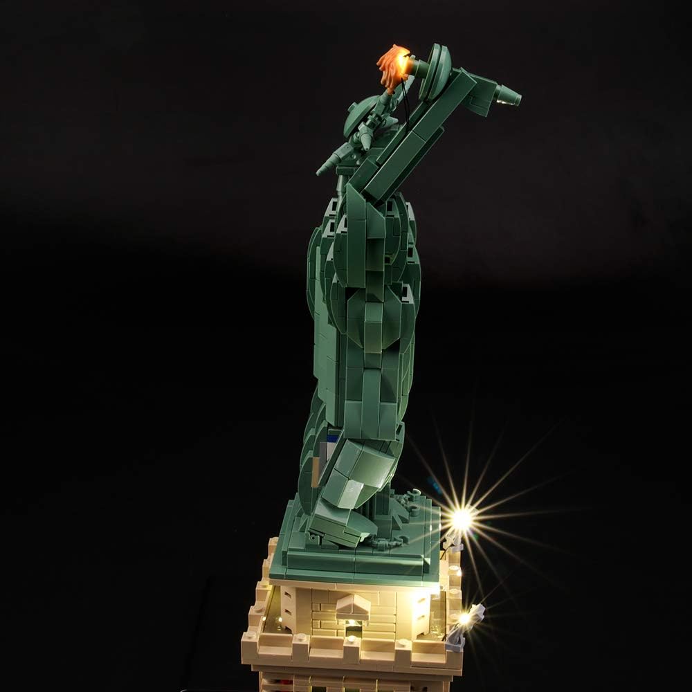 LIGHTAILING Light Set for (Architecture Statue of Liberty) Building Blocks Model - Led Light kit Compatible with Lego 21042(NOT Included The Model)
