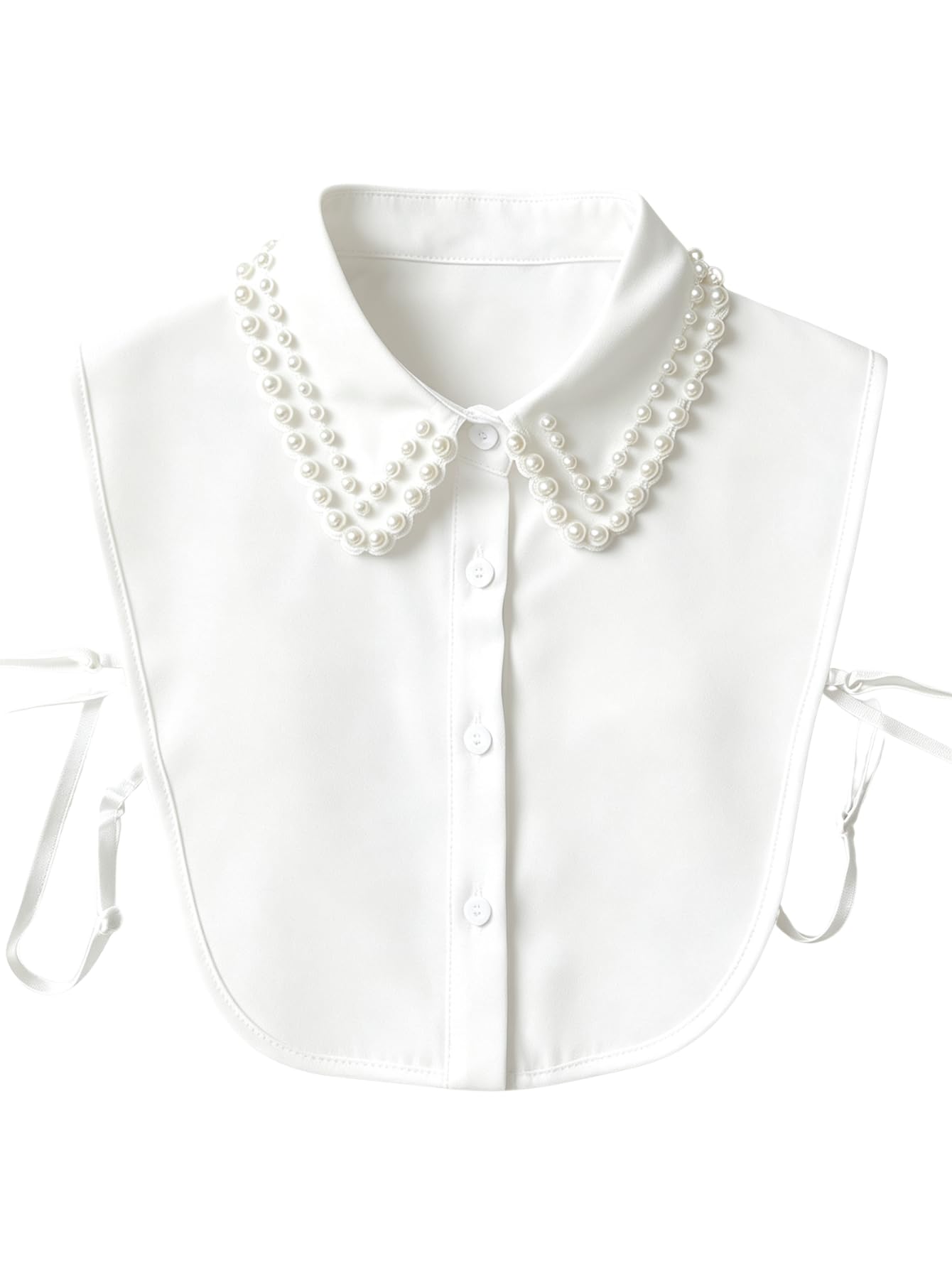 Verdusa Women's Fake Collar Detachable Dickey Collar Half Shirts Blouse