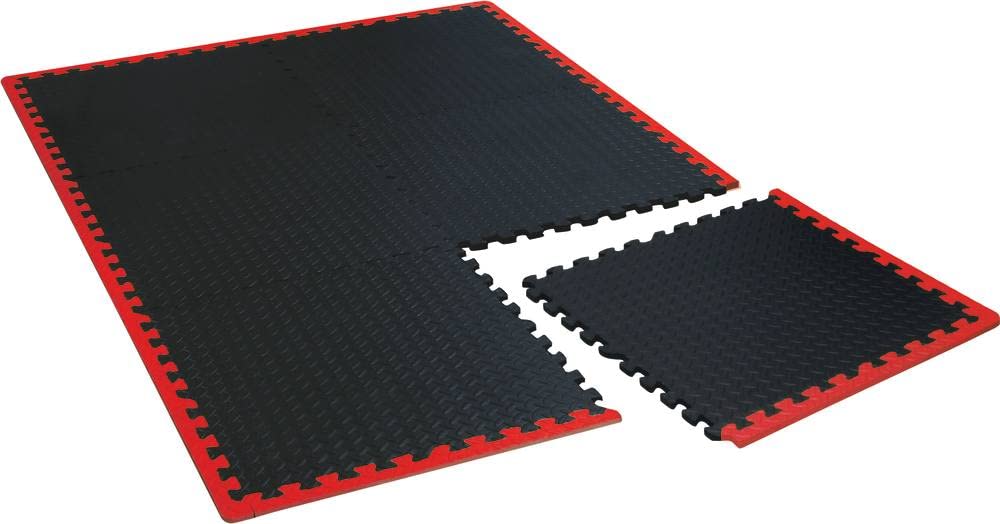 Tapis antifatigue amortissant 6 dalles 650x650x10mm pour atelier 52666