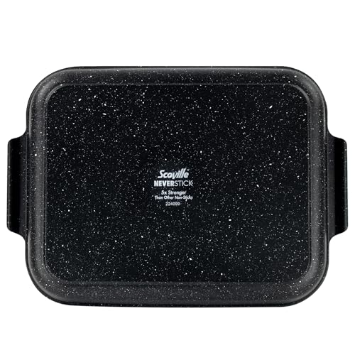 Bandeja para hornear profunda Scoville Neverstick con asas integradas 8