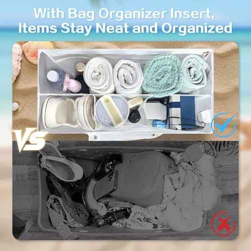 Image of XYFuuee Beach Bag Organizer Insert Divider for Medium Bogg Bag Accessories
