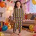 Mardi Gras Pants Sets for Boys Girls Crewneck Long Sleeve Tops and Elastic Waist Bottoms Set Carnival Party Outfits 3-14Y