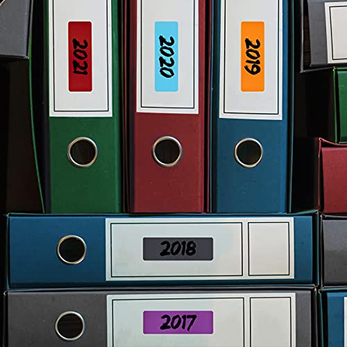 640 Pieces Rectangular Color Coding Label Stickers 3 X 1 Inch Color-Code Labels Adhesive Colored Rectangle Label Self-Adhesive Stickers For Office School Supplies (Multicolor) #TOP4