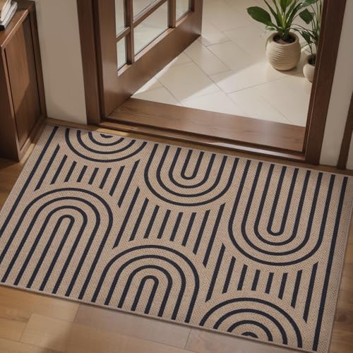 Tapis moderne lavable pour entrée fin et résistant aux saletés de cuisine - 3