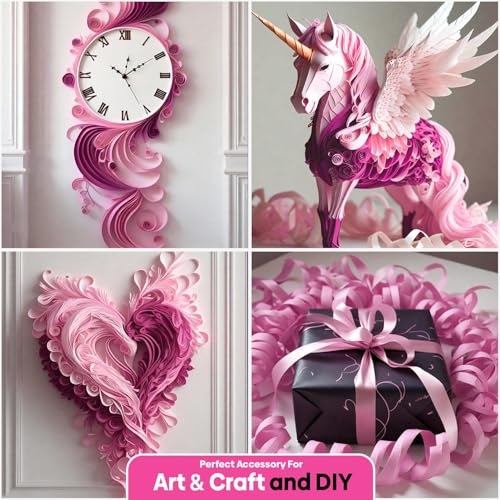 Image of 4 Hot Pink Streamers, 328ft Pack of Crepe Paper Party Decorations