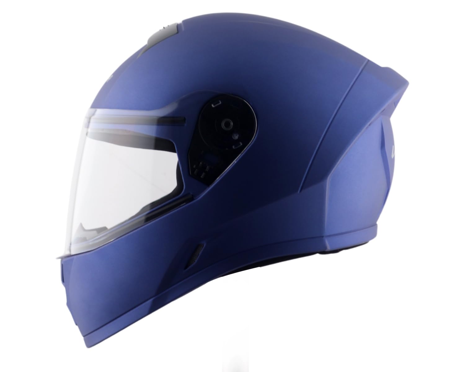 Vega Ranger Full Face Riding Helmet with Lightweight Shell, Comfortable Liner, Shock-Absorbing Interior, Ventilated Design, Aerodynamic Build, and Modern Dull Blue Styling Dull Blue M-image-38