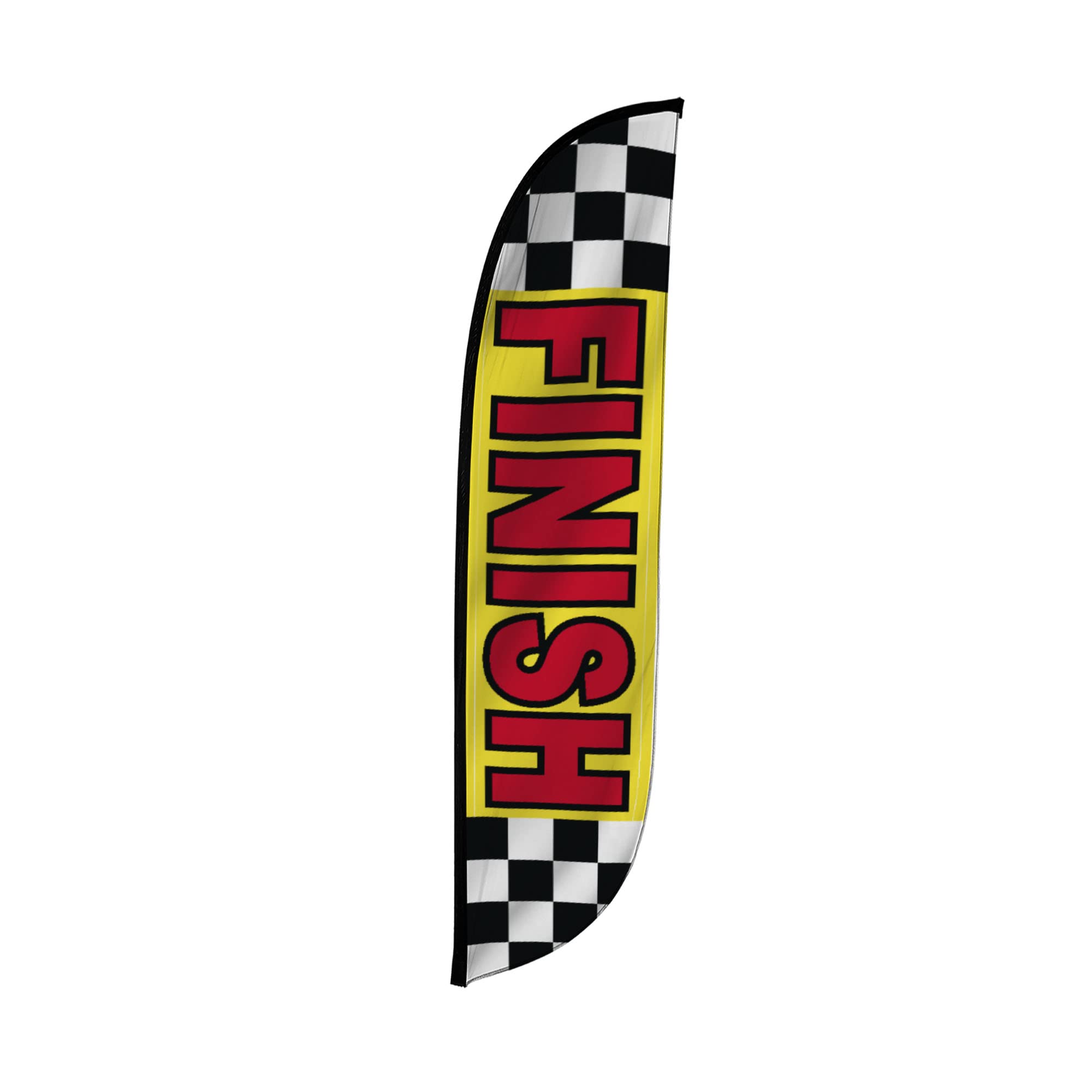 lookourway Karierte Feder Flagge, 12-feet
