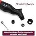 Pifito Ball Pump - Dual Action Hand Air Pump for Soccer Ball, Football, Basketball and Inflatables - Convenient Storage Pouch Included - with 4 Additional Needles (1 Pack)