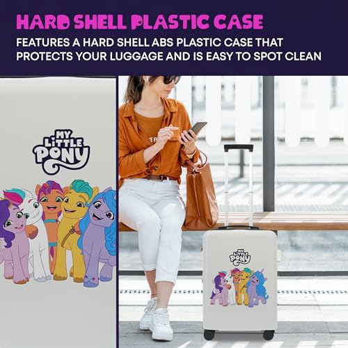 FUL Little Pony 22.5 Inch Carry On Luggage, Hardshell Rolling Suitcase with Spinner Wheels, White4