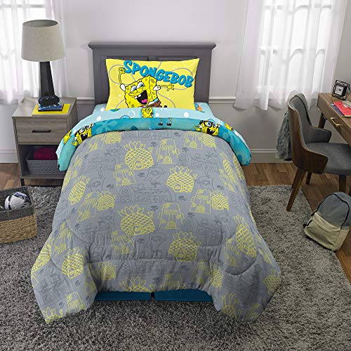 Franco Kids Bedding Super Soft Comforter And Sheet Set, 4 Piece Twin Size, Spongebob #TOP5
