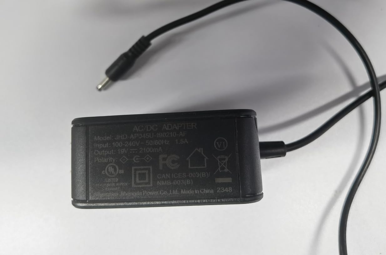 ACEMAGIC AX16 Charger and Adapter, bottom view with specifications