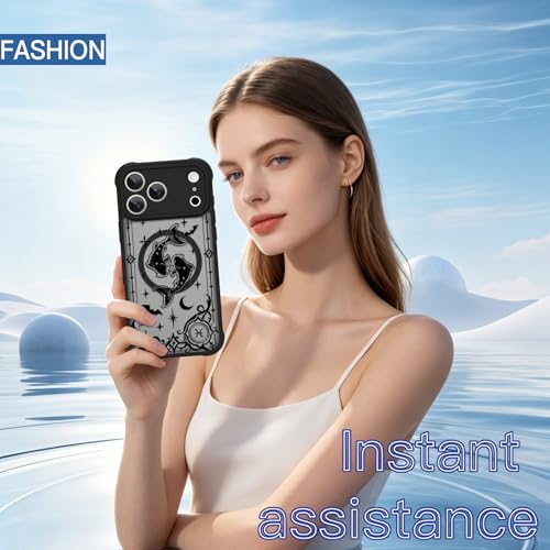 Coque iPhone 17 Pro Max MagSafe Poissons Antichoc Astrologie