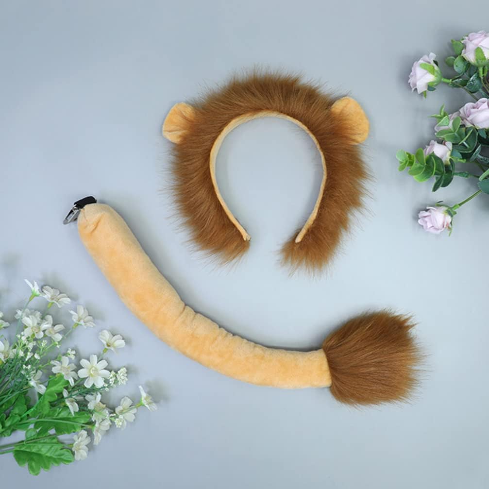 Disfraz De León Para Niños - 4 Piezas (diadema, Cola, Pajarita, Tutú) | Perfecto Para Halloween, Carnaval Y Fiestas Temáticas