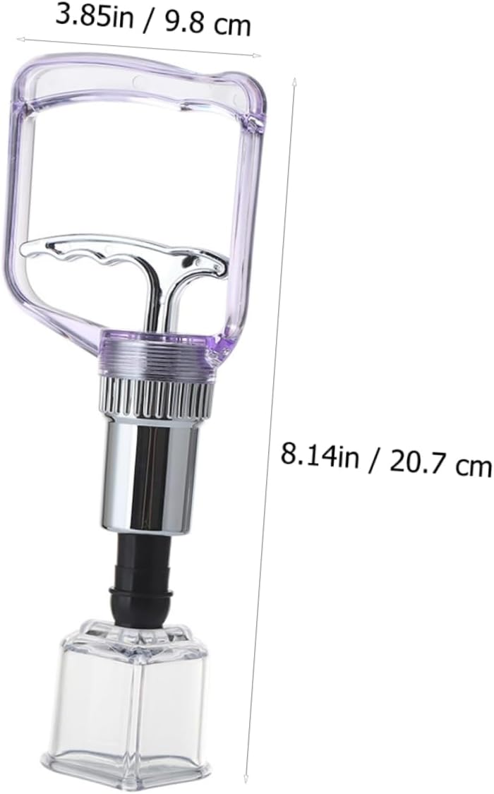 1set Hand Cupping Pump Set Vacuum Cupping Therapy Kit for Home Use Safe and Massage Cups for Body and Facial Treatments Strong Suction