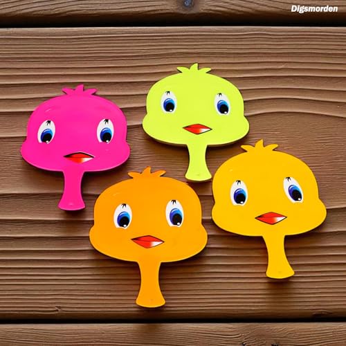Image of Cute Chick Bird Design for Kids, Adults | Summer Cooling Fan Attractive Colors | Cool Air, Home Decor Travel Multicolor (Pack of 3)