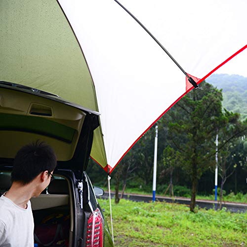 Car Tail Tent Awning Sun Shelter Trailer Tent Carport Tent Portable Tent Waterproof Auto Canopy Camper Trailer Tent Outdoor Equipment Camping Car Tent For Beach, Suv, Mpv, Hatchback, Minivan, Sedan #TOP1
