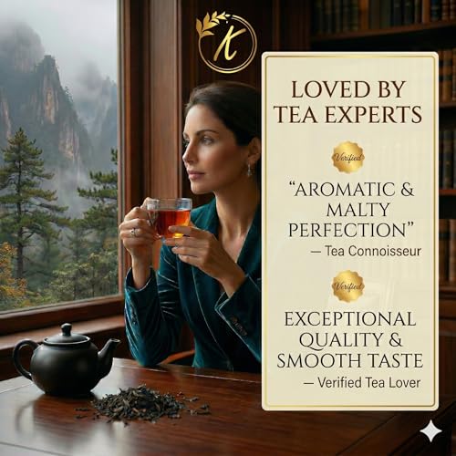 Image of Kangra Tea House Himalayan YeTEA (Combo Pack of 2 100g) Artisanal Orthodox Black Tea | GI Tagged & NPOP Organic Certified | Full Bodied First Flush | Handcrafted Luxury, 0 Bitterness | From Palampur, Himachal Pradesh