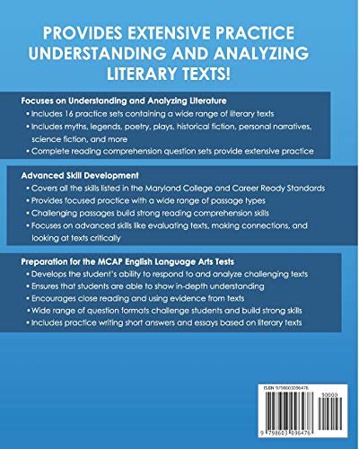 MARYLAND TEST PREP Reading Skills Workbook Literature Grade 4: Preparation for the MCAP English Lang