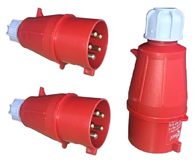 Industrial Plug 5 Pin 32A 3 in1 pack