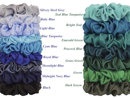 38 Colors Available, Big Scrunchies for Hair, Soft Cheer Chiffon large Ponytail Holder, Cute Birthday Gift for Women Girl Teen, Holiday Accessory... - Image 4
