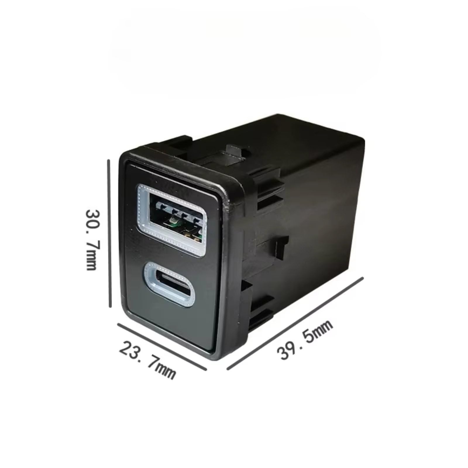 Centre Port USB Voiture Compatible Avec Nissan Pour Serena C27 ​​Voiture Pour Teana Chargeur Pour Interface PD QC3.0 Pour TYPE-C Utilisation À Double Prise Interface USB AUX voiture