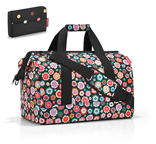 Preisvergleich Produktbild reisenthel Reisetasche Allrounder L Happy Flowers + Gratis pocketcase dots