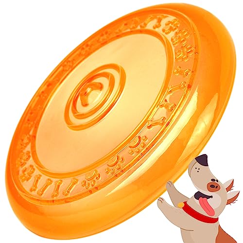 rootsnoot Frisbee FÜR Hunde | weich und super stabil | schwimmfähig | besonders Zahn - schonend | SCHADSTOFF FREI (NEON - Orange)