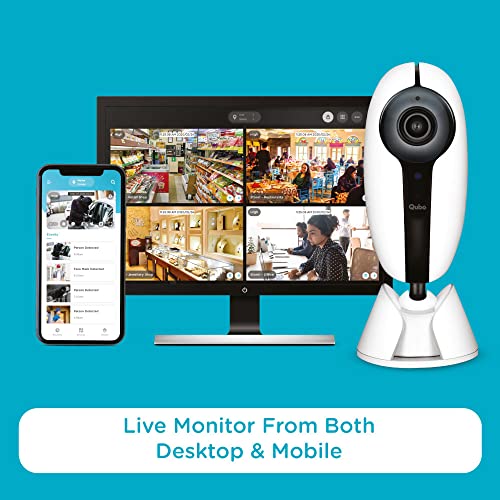 Image of Qubo Smart 360 Wi-Fi Security Camera| Free Subscription | Ultra 2K Indoor CCTV Cam for Home | AI Person Detection | Automatic Alarm (Old cam)