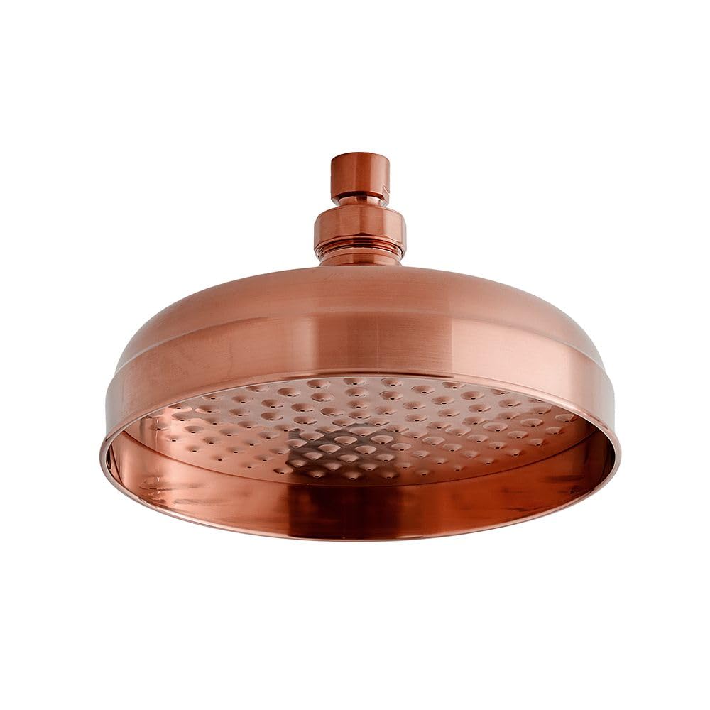 Milano Brushed Copper Elizabeth 205Mm Round Rainfall Shower Head