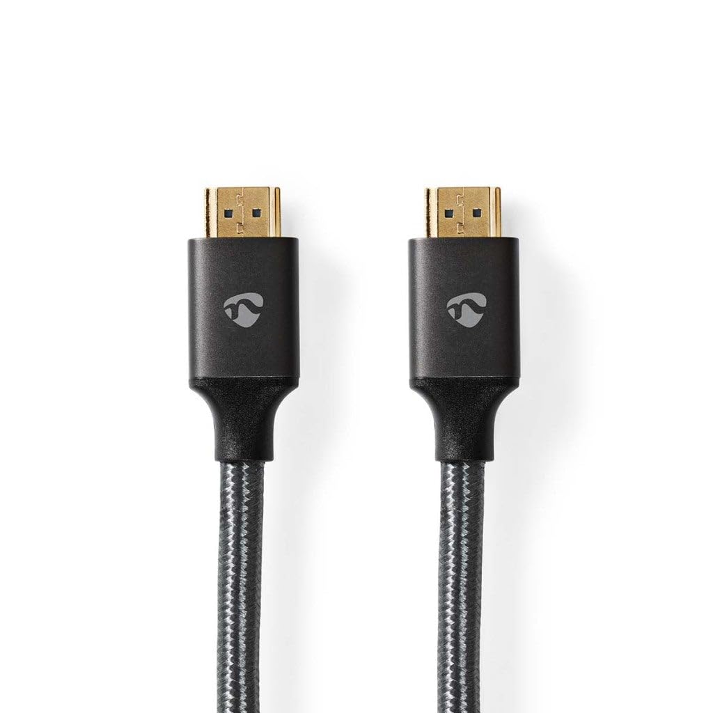 Nedis Profigold HDMI Cable 10m High Speed Ultra HD 10K 8K HDMI 2.1 Certified with Ethernet 4K 120Hz 8K 60Hz eARC 48Gbps HDCP2.3 HDR10+ Anthracite - Image 3